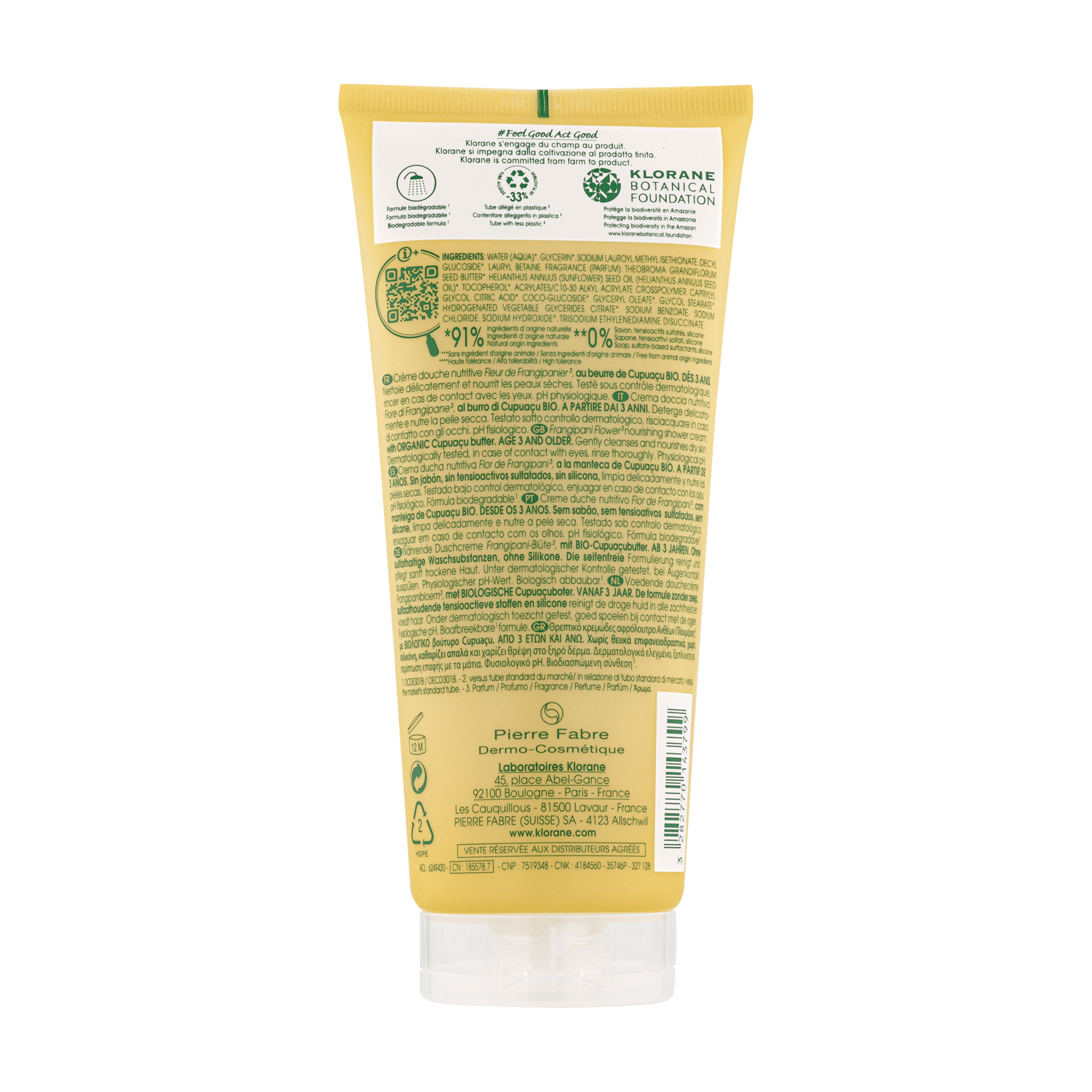 Cupuaçu BIO Creme Duche Nutri Frangipanier