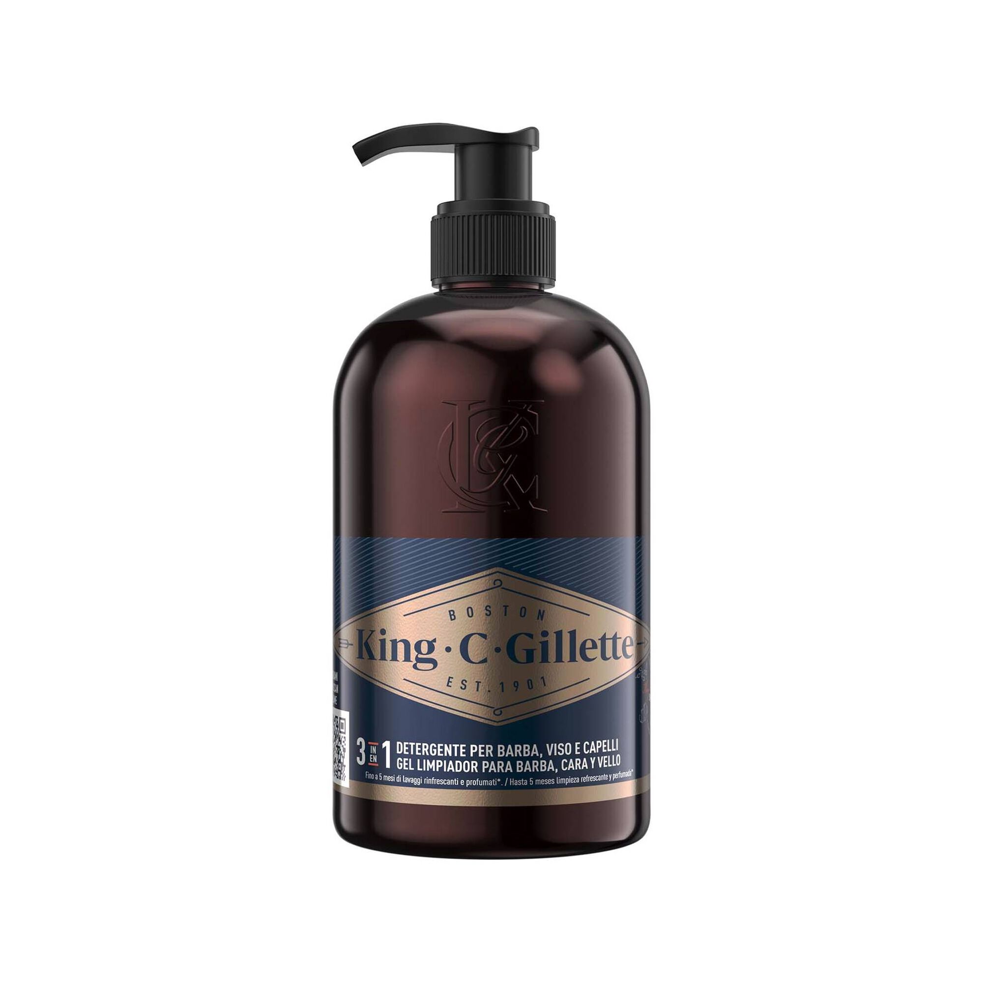 Gel de Limpeza para a Barba e Rosto King C.