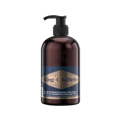 Gel de Limpeza para a Barba e Rosto King C.