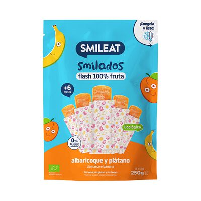Smilados Bio Damasco e Banana Ecológico +6M