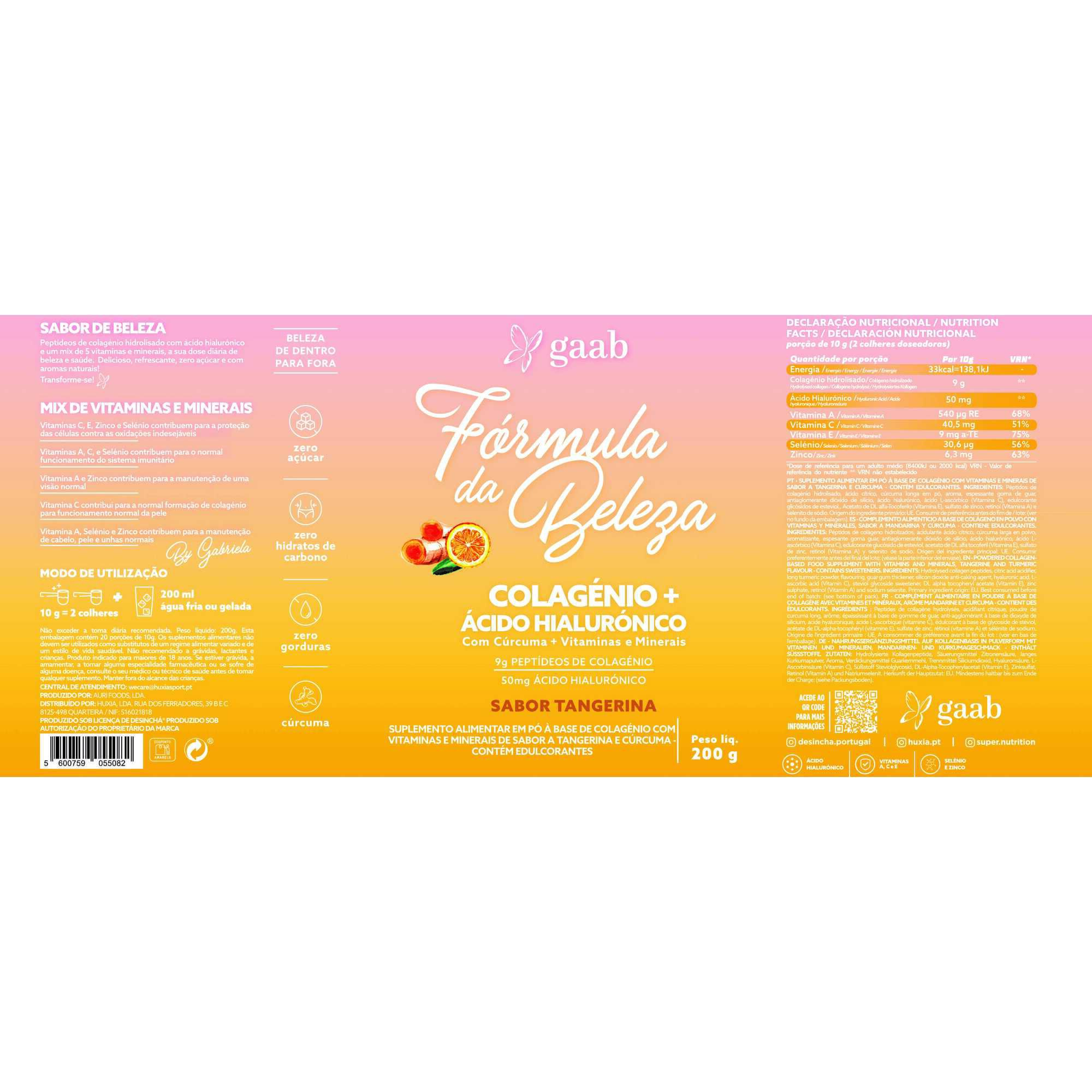 Gaab Colagénio Tangerina