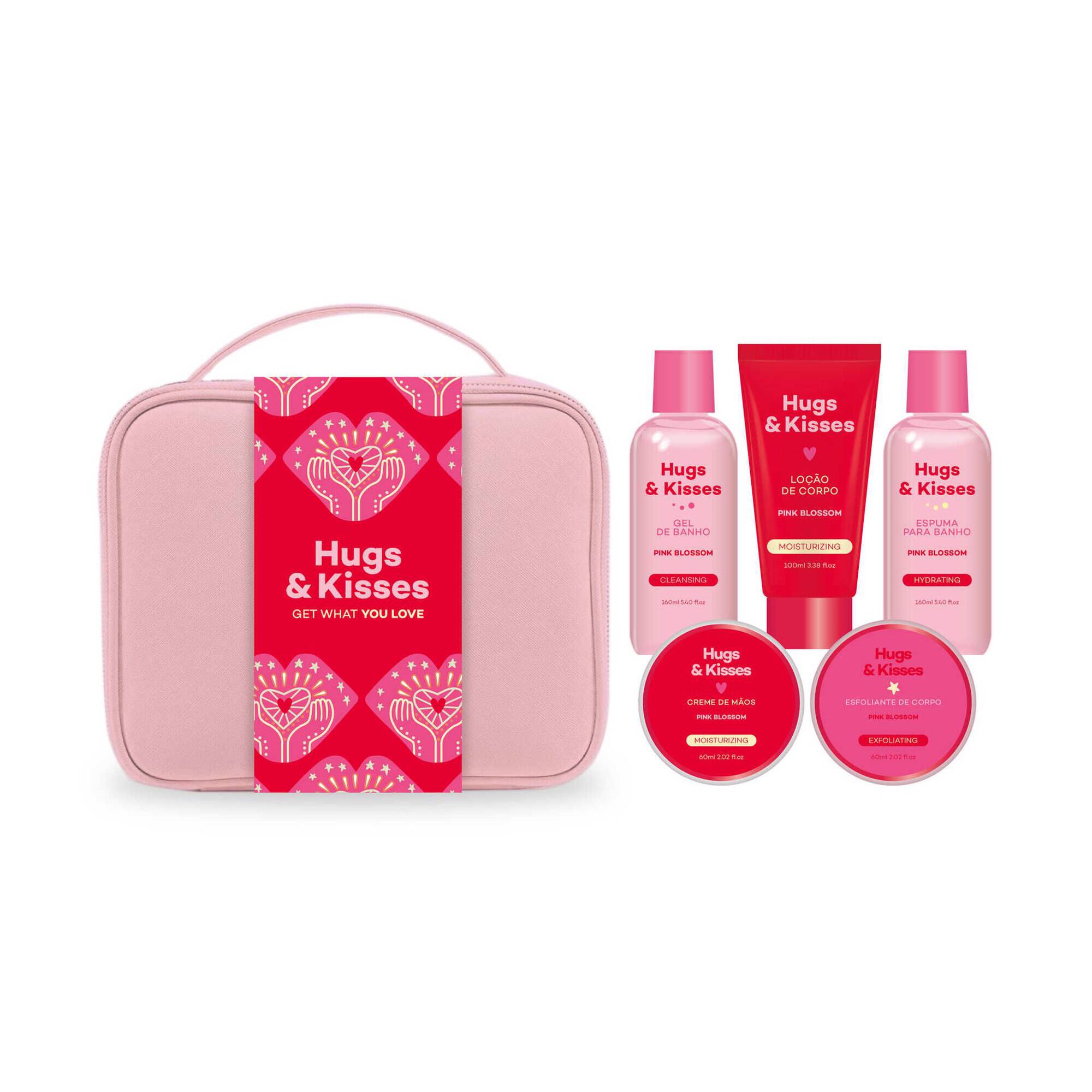 Necessaire Hugs & Kisses Pink Blossom