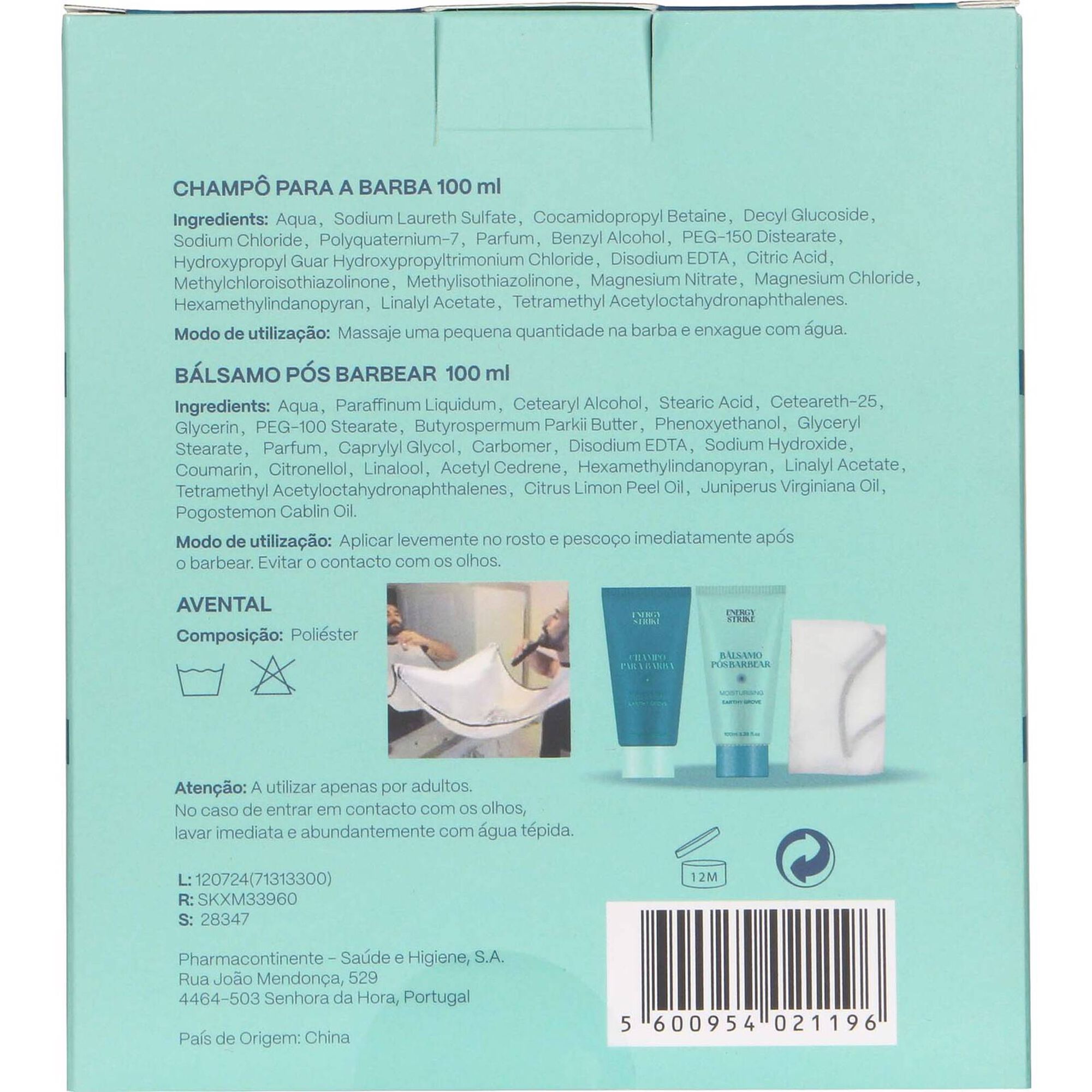 Coffret Essenciais de Barba Energy Strike