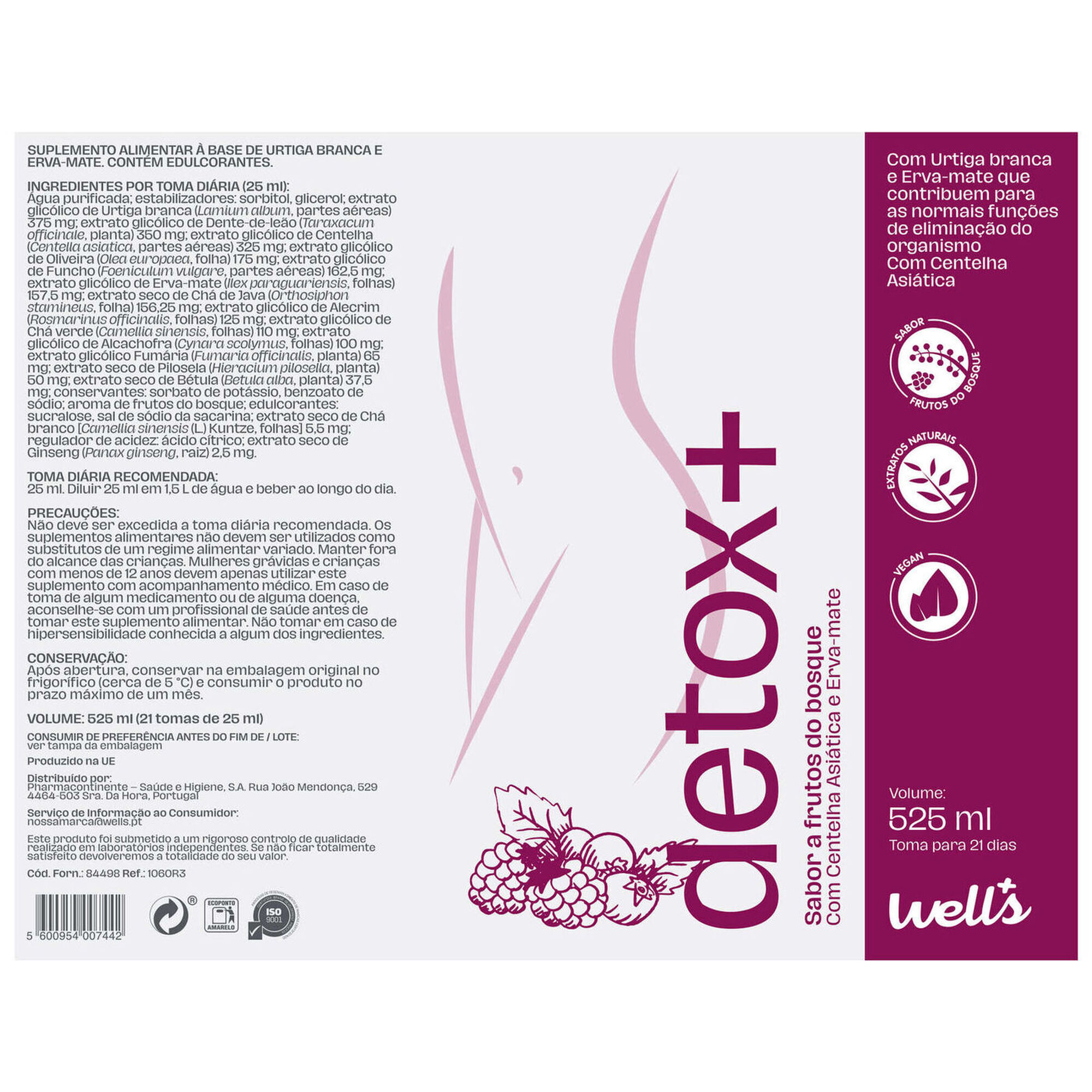 Drenante frutos vermelhos