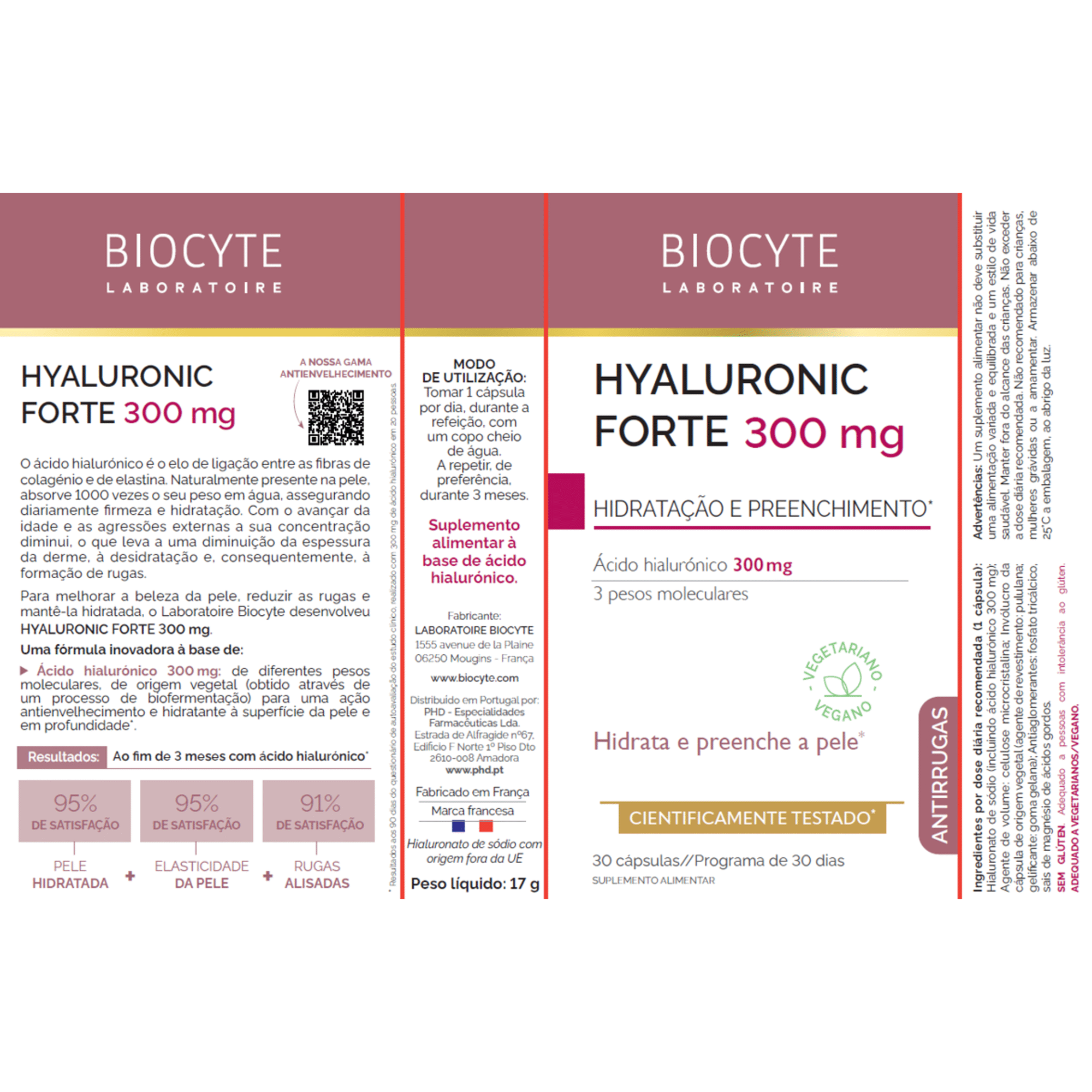 Cápsulas Ação Anti Rugas Hyaluronic Forte