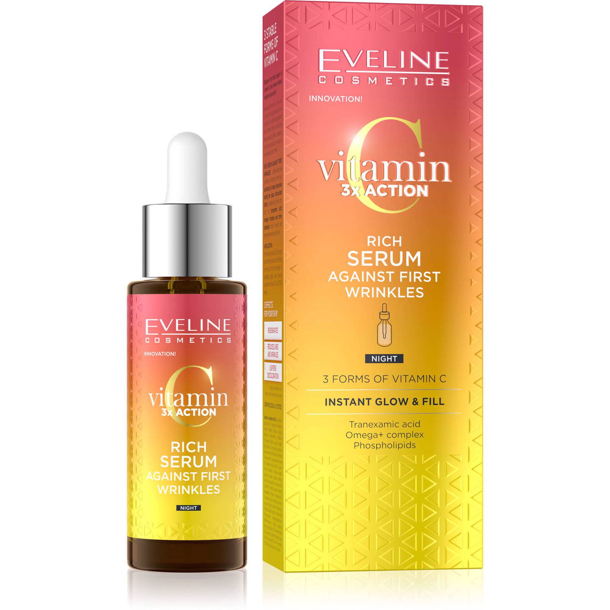 Vitamin C 3x Action Rich Serum Wrinkles Night