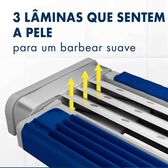 Lâminas de Barbear Descartáveis Blue 3 Wells Image 3