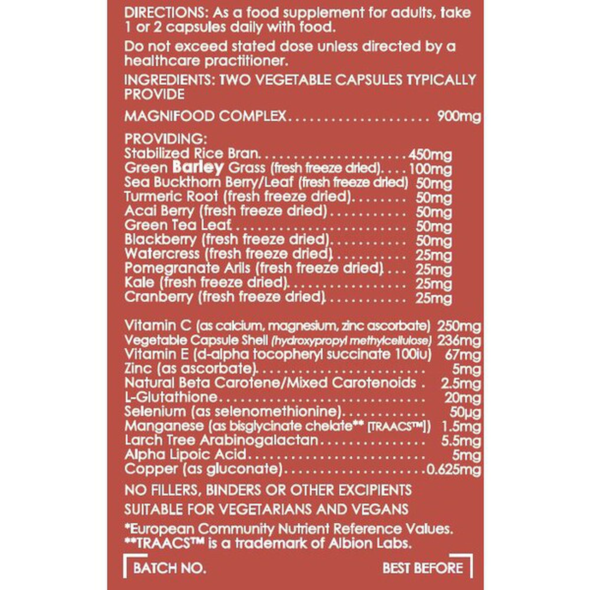 Suplemento Nutrientes Antioxidantes Complex