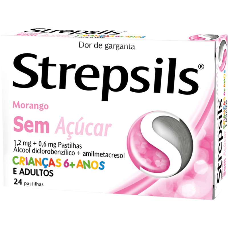 Strepsils Morango Sem Açúcar