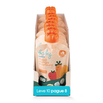 Pack Poupança Puré de Maçã Manga Cenoura Bio