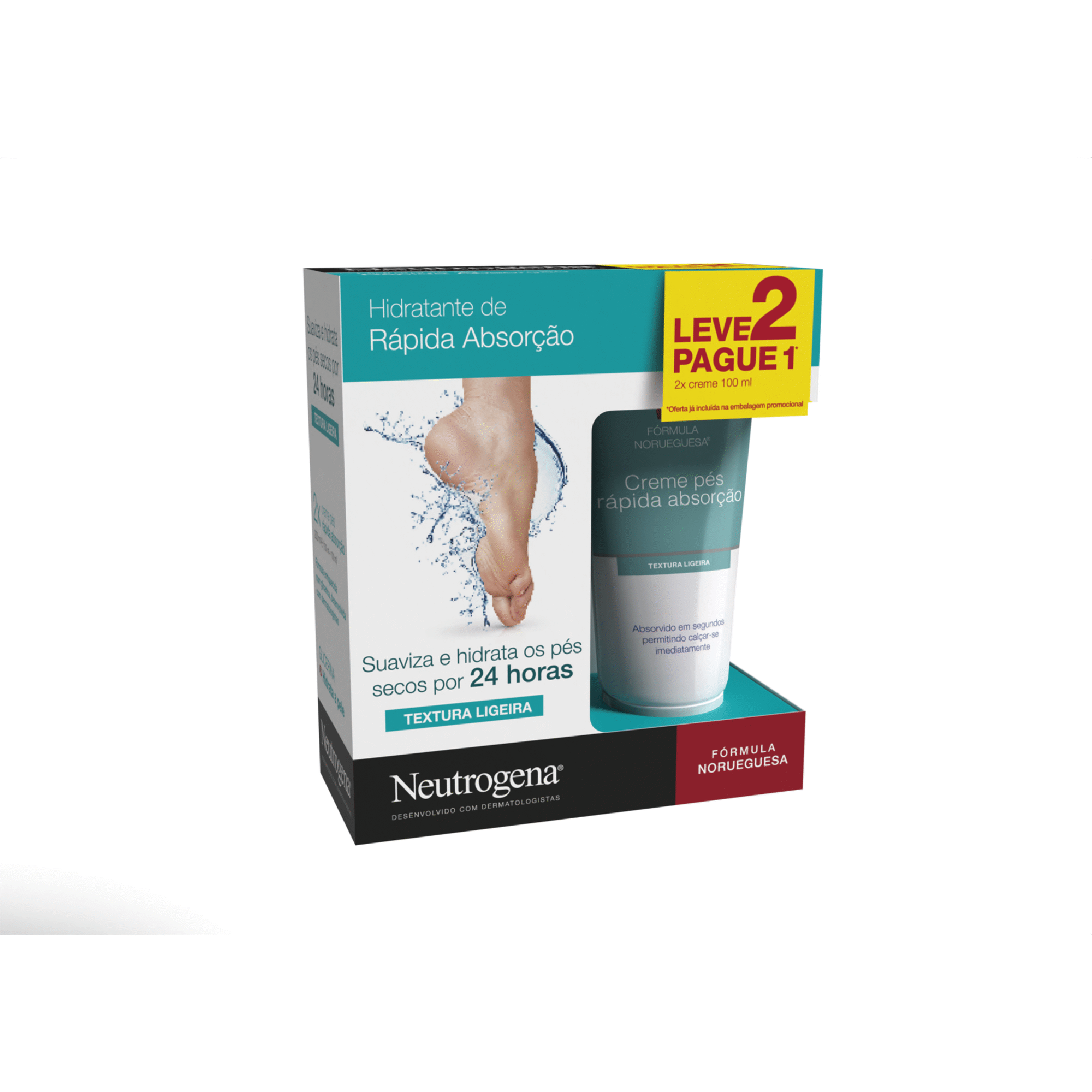 Creme Hidratante Pés Leve 2 Pague 1