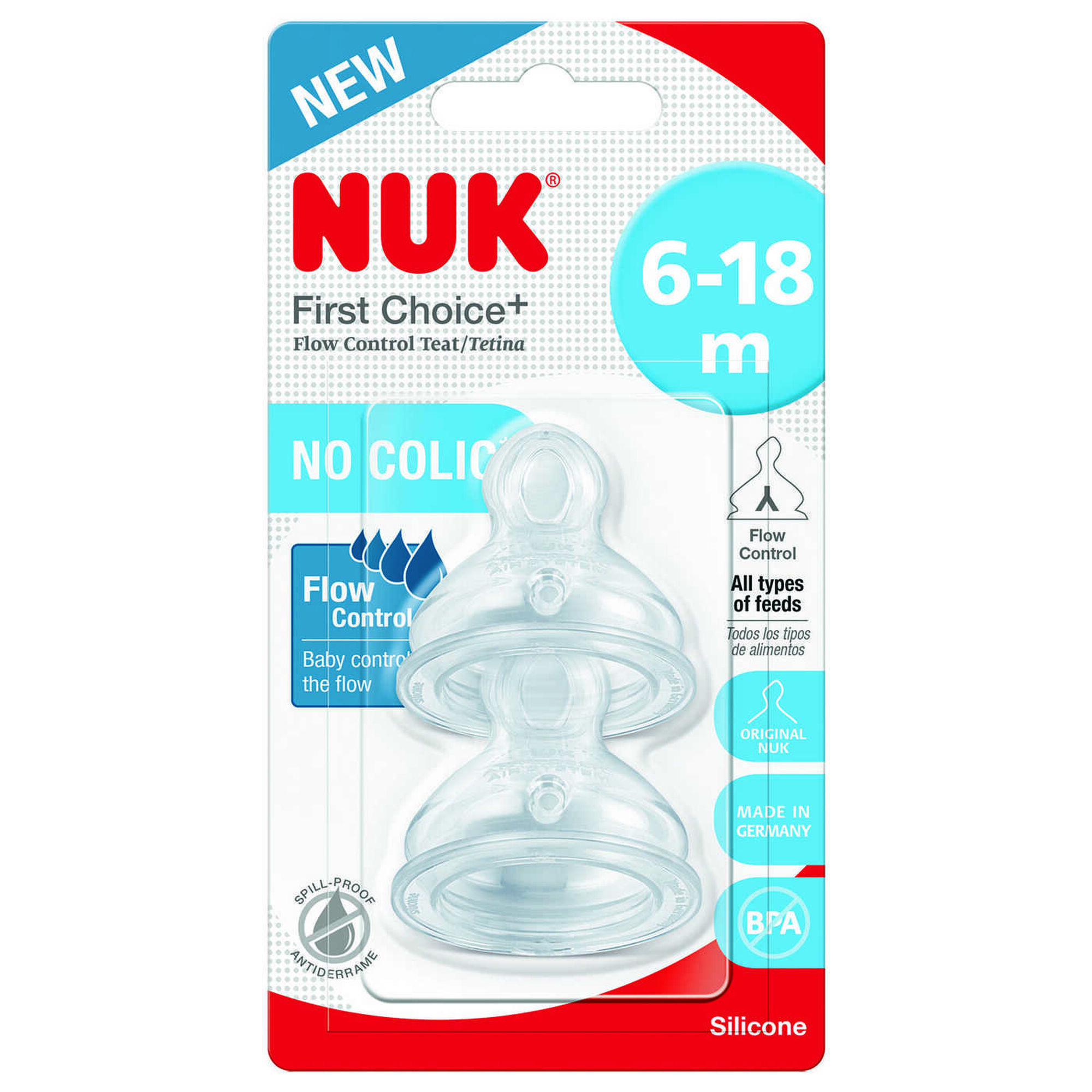 Tetina de Silicone First Choice Control