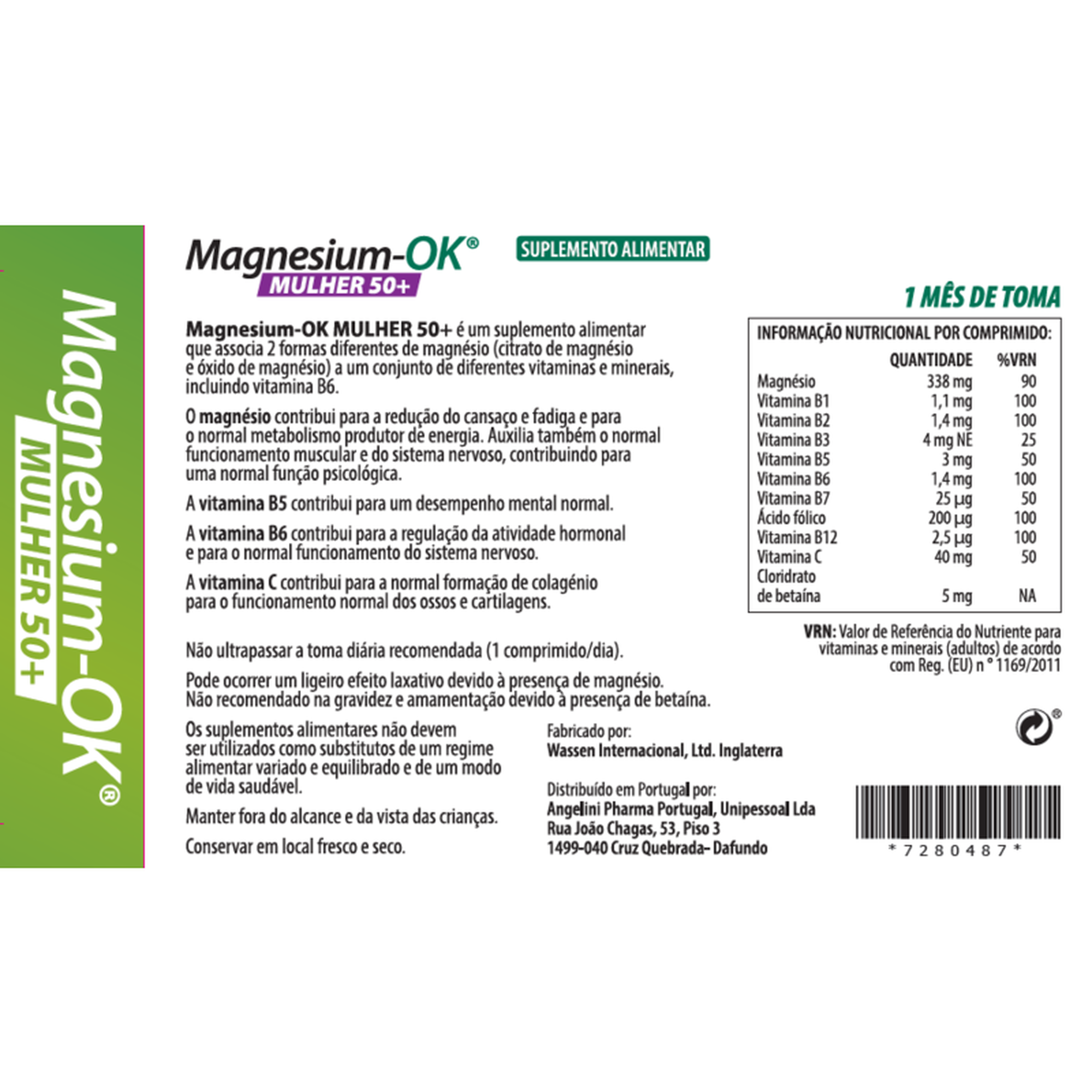 Magnesium-OK Mulher 50+
