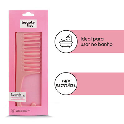 Pente de Desembaraçar Banho Rosa