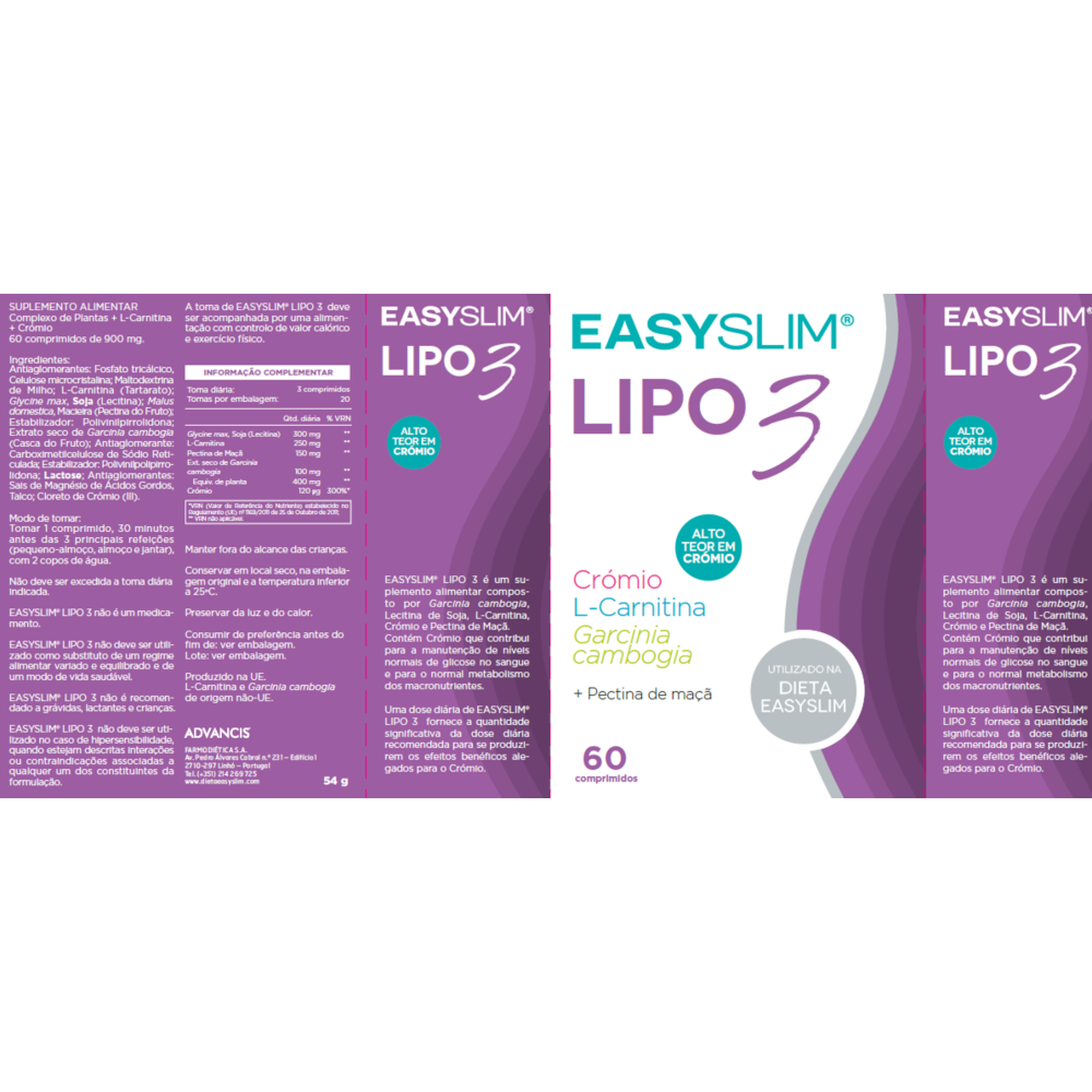 Easyslim Lipo 3 Alto Teor de Crómio