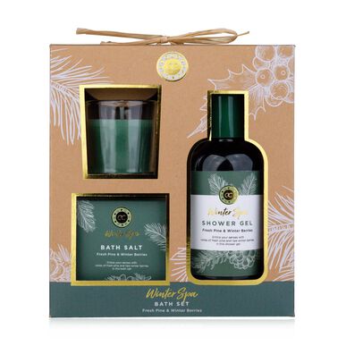 Coffret Banho com Vela Winter SPA Wells