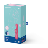 Vibrador Dupla Estimulação Mono Flex Vermelho Wells Image 3
