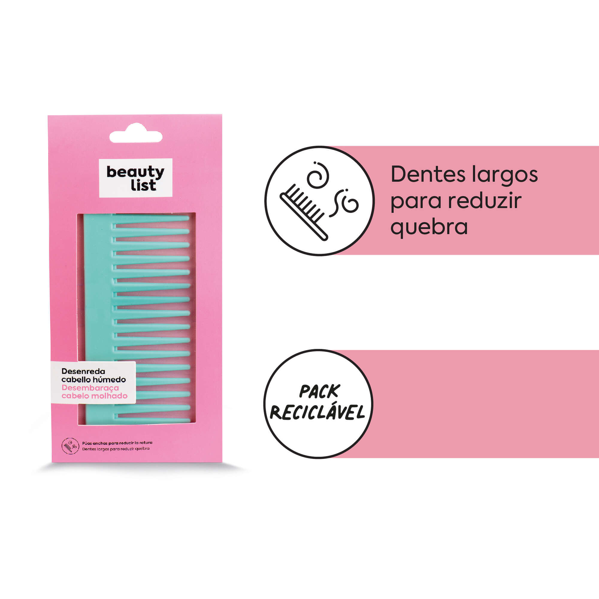 Pente de Desembaraçar Azul