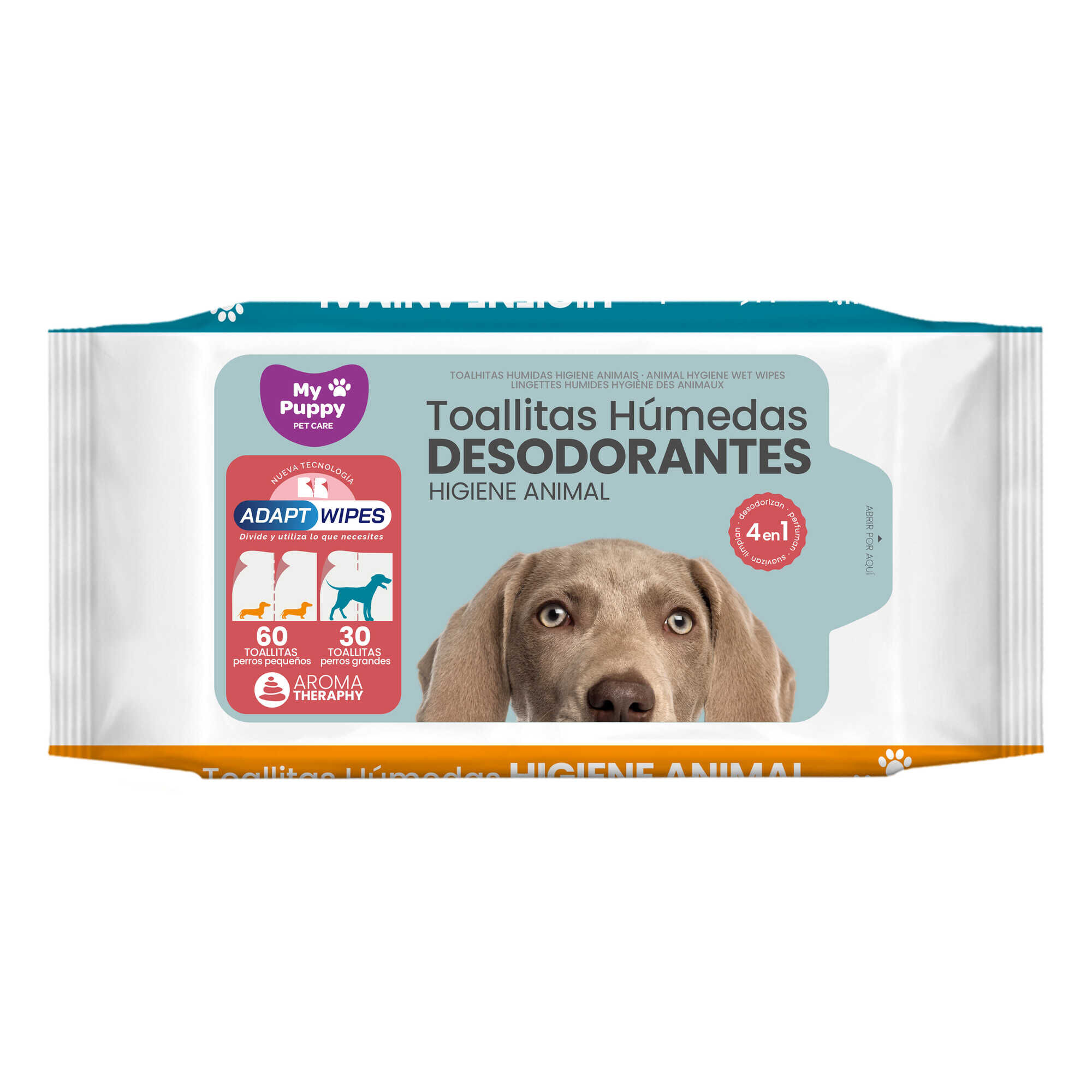 Toalhitas Húmidas Desodorizantes Cães e Gatos