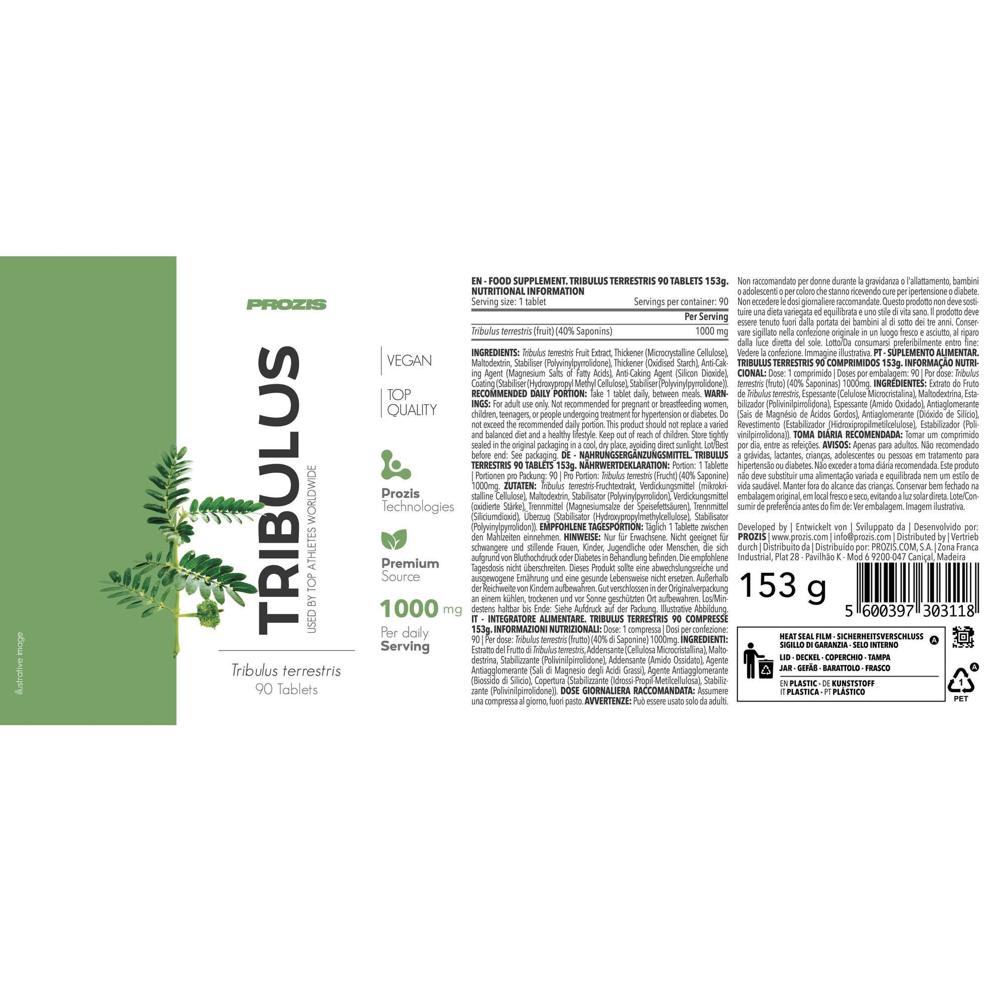 Tribulus Terrestris 1000mg