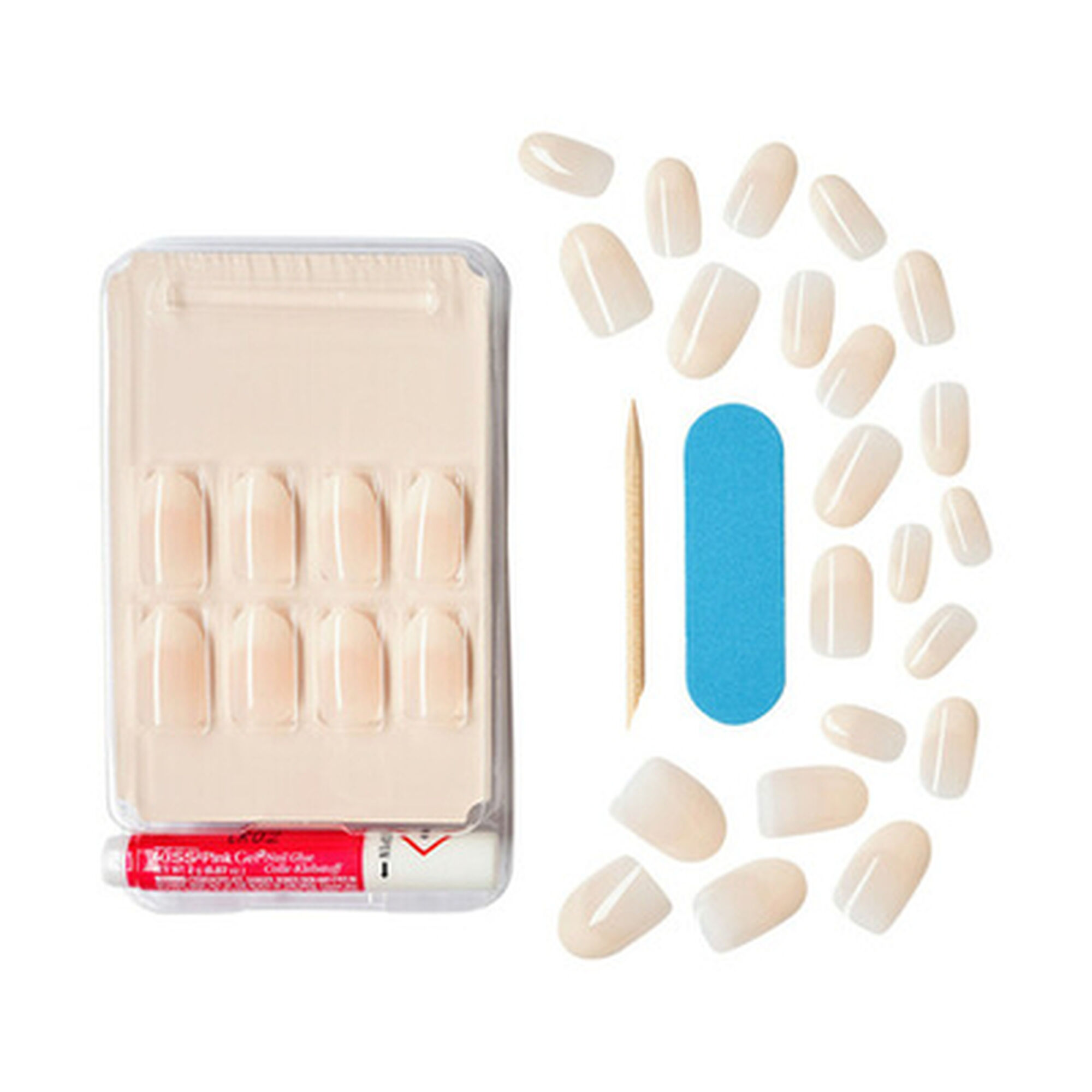 Unhas Postiças Salon Acrylic Nude Graceful