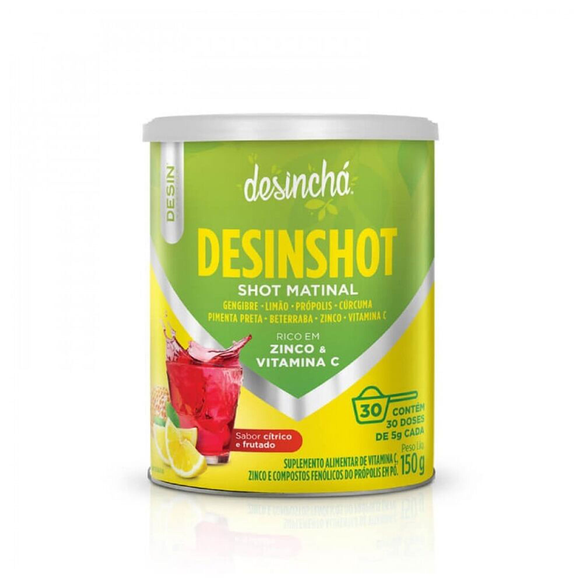 Suplemento em Pó Vitamina C e Zinco Desinshot