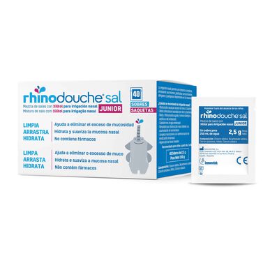 Aparelho Médico Rhinodouche Sal Xl Irrigação Nasal 40 Saquetas 5G