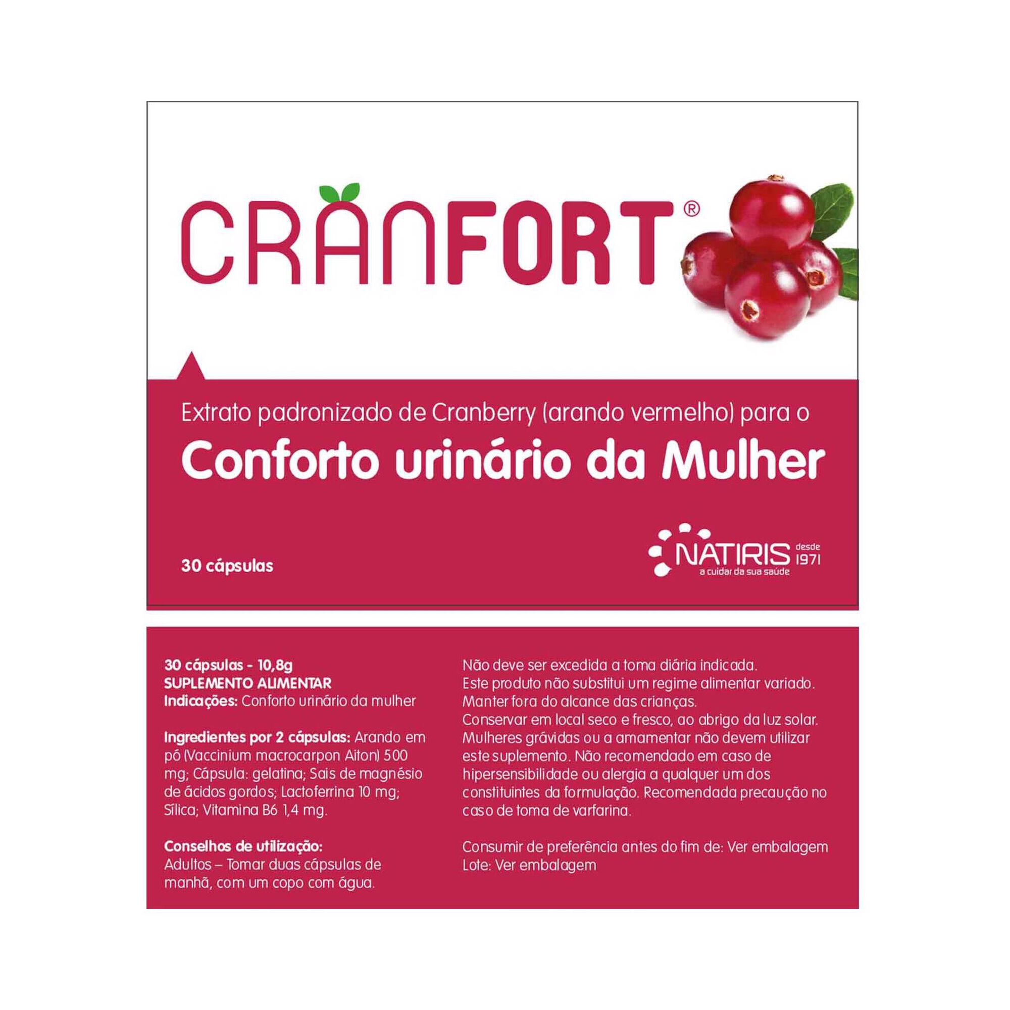 Cápsulas Conforto Urinário da Mulher