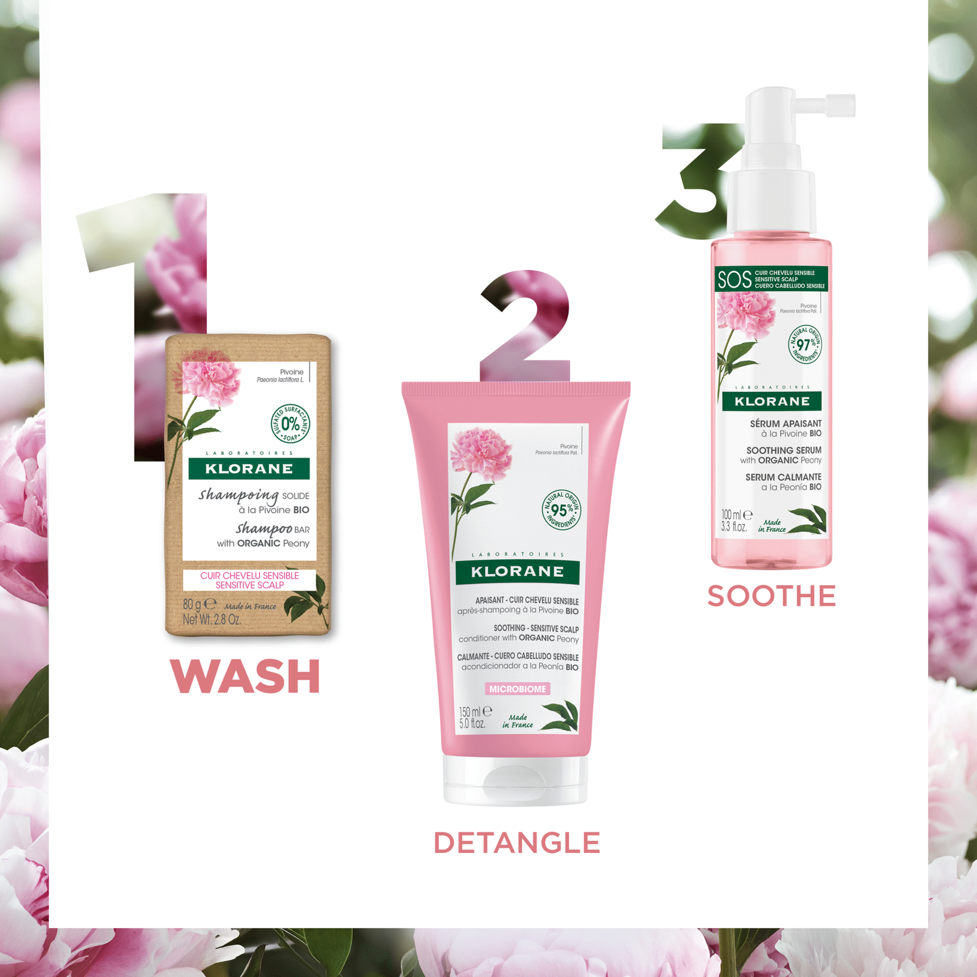 Peony Shampoo Bar Sensitive Scalp