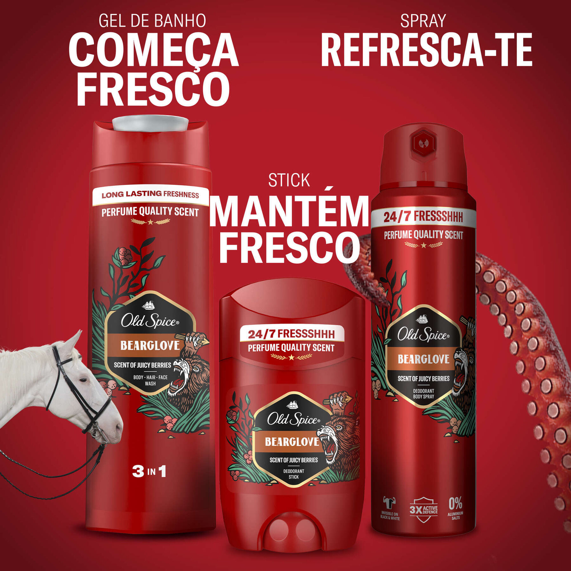 Bearglove Scent Of Juicy Berries 3 in 1