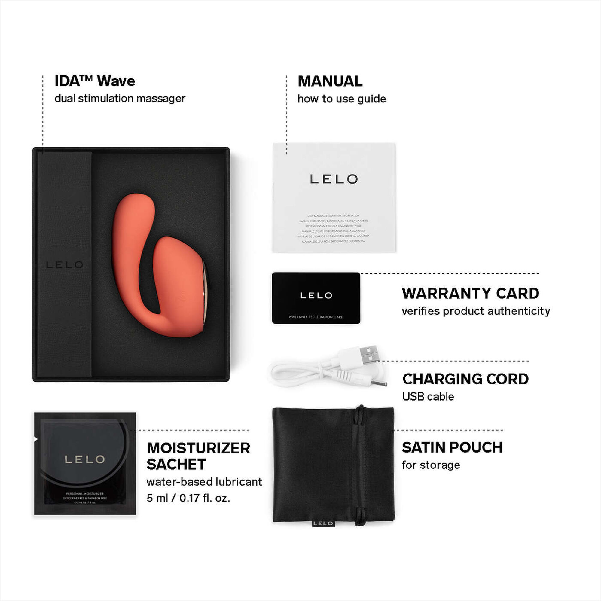Vibrador Ida Wave Coral Red