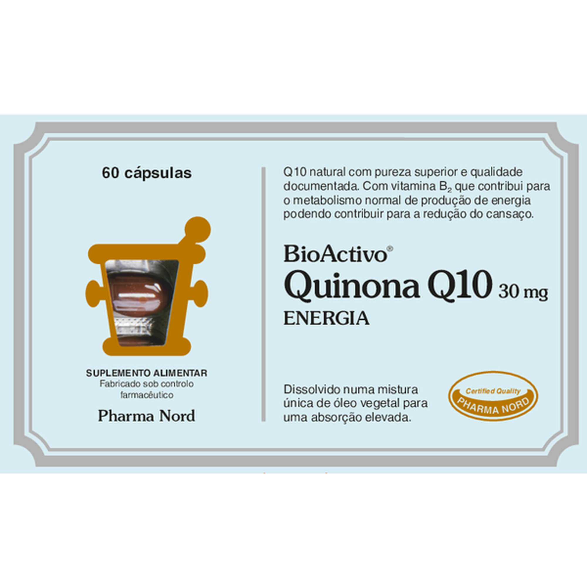 Suplemento Metabolismo Normal Quinona Q10