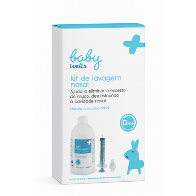Kit Lavagem Nasal 0M+ Wells