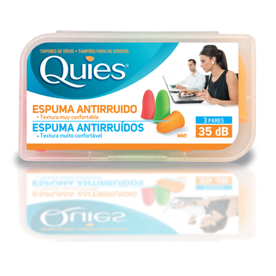 Tampões Ouvidos Espuma Multicor