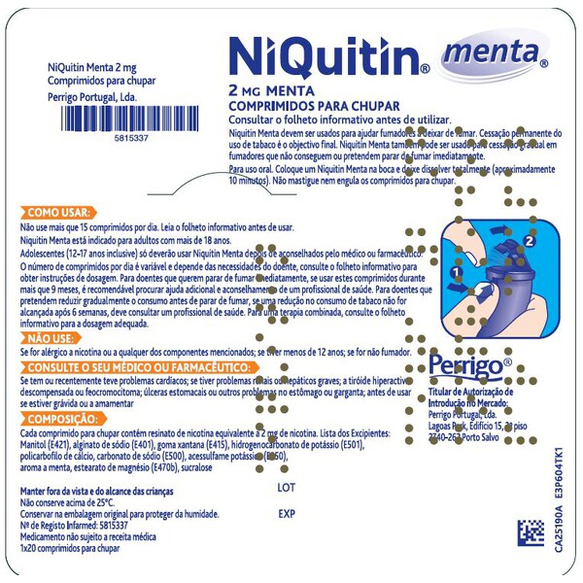 Niquitin Menta 2,0 mg