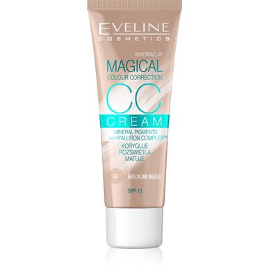 Creme Rosto Eveline Magical CC Colour Medium Beige 30 ml Wells Image 1