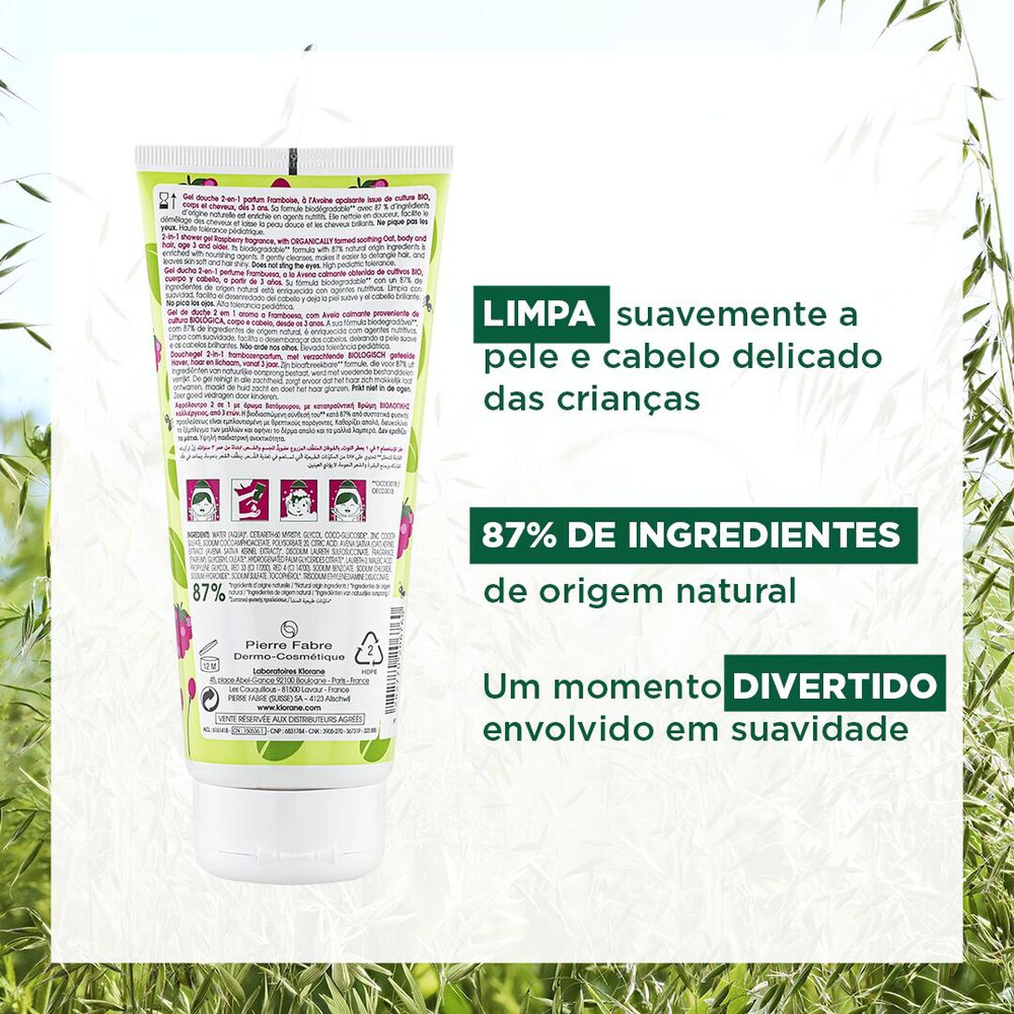 Junior 2-in-1 Shower Gel Raspberry