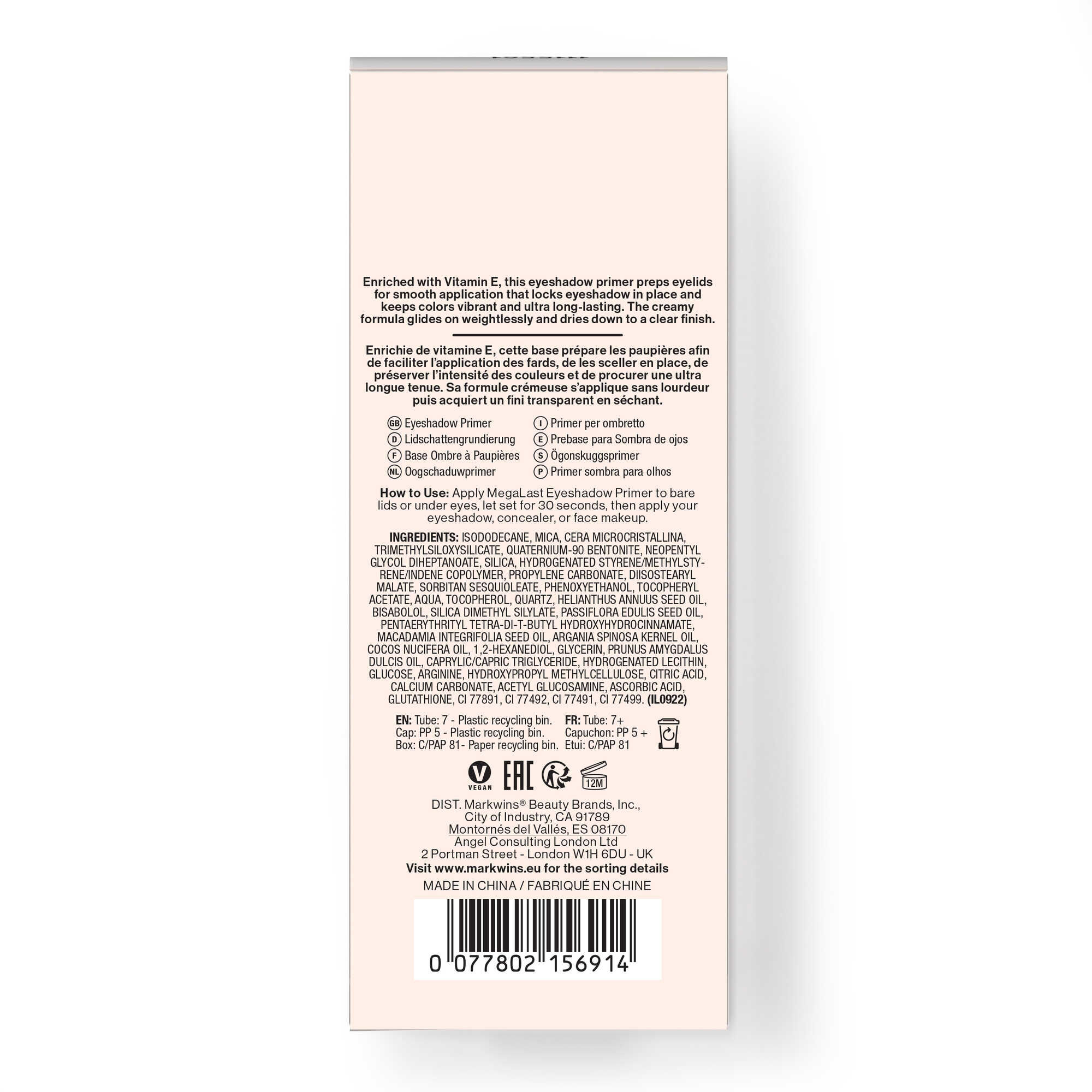 Primer de Sombra de Olhos Megalast Eyeshadow