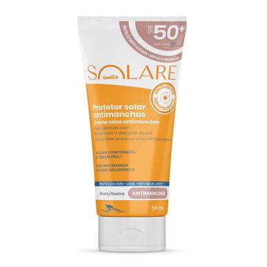 Protetor Solar de Rosto Antimanchas SPF50 Wells