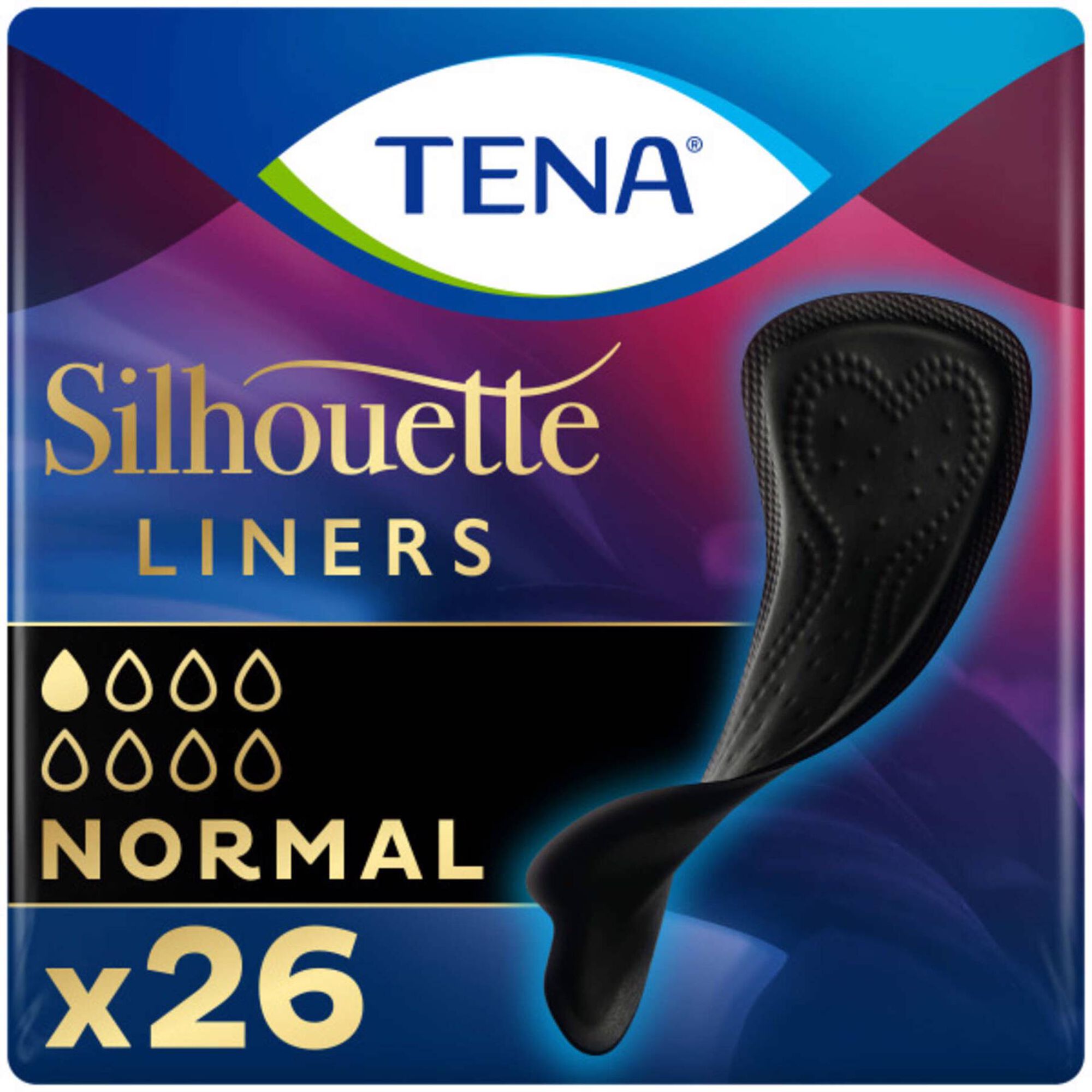 Pensos Incontinência Silhouette Normal Preto