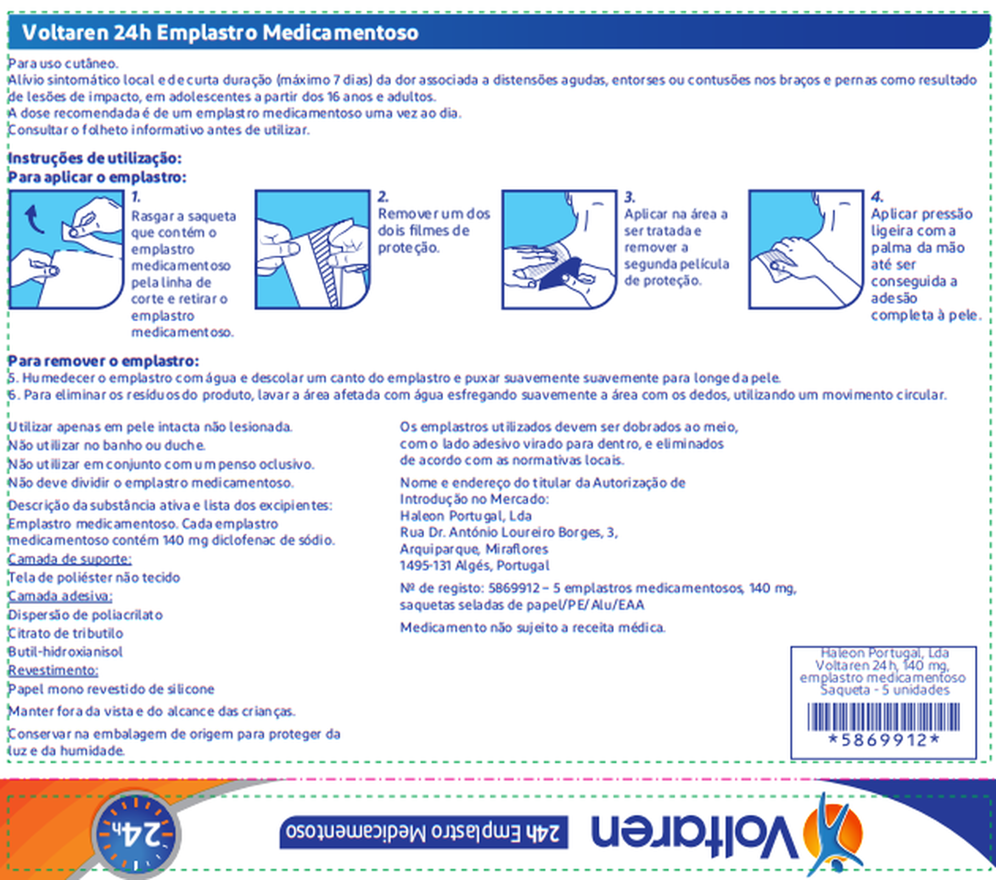 Voltaren 140mg Diclofenac Sódico