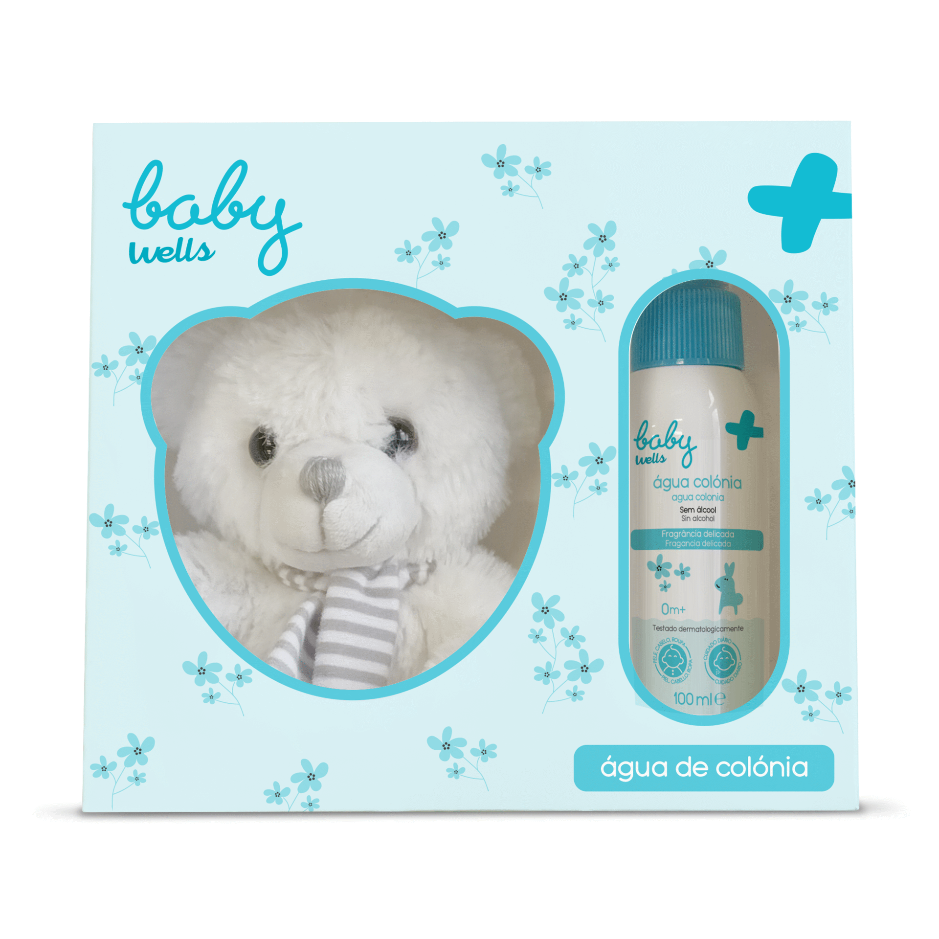 Coffret Água Colónia Bebé e Peluche Baby Wells