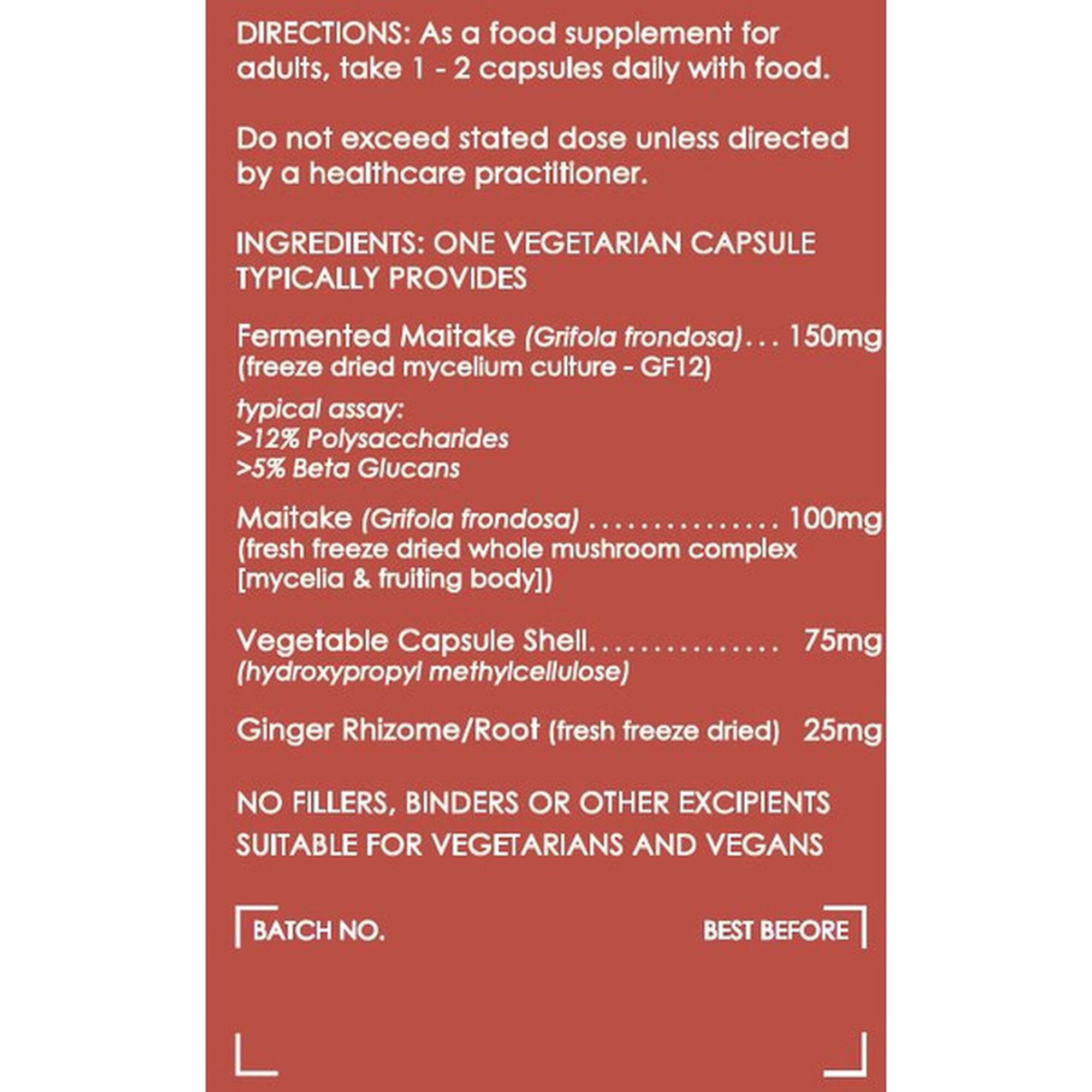 Suplemento Alimentar Cogumelo Maitake