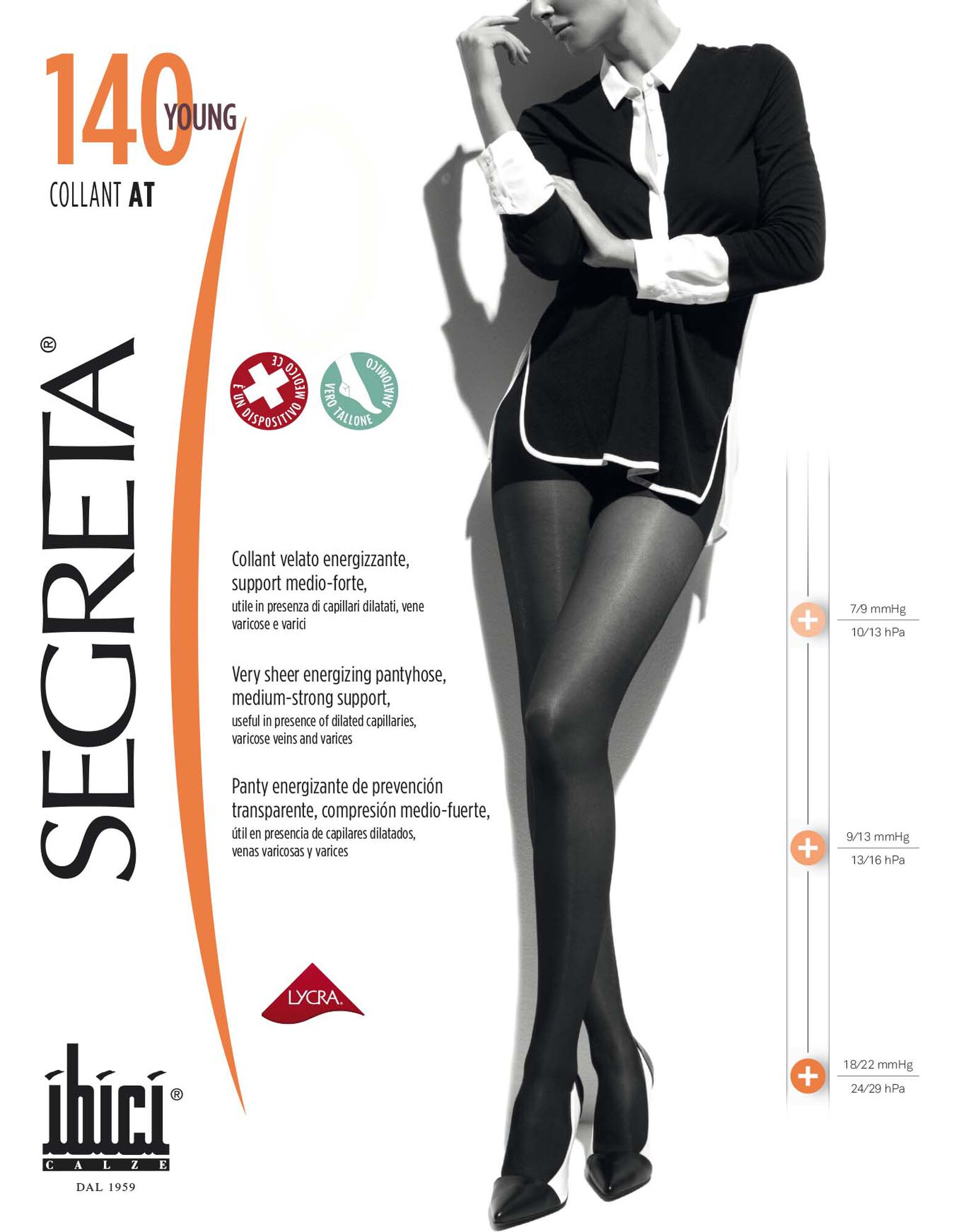 Collants de Descanso Segreta Young 140 Chamois