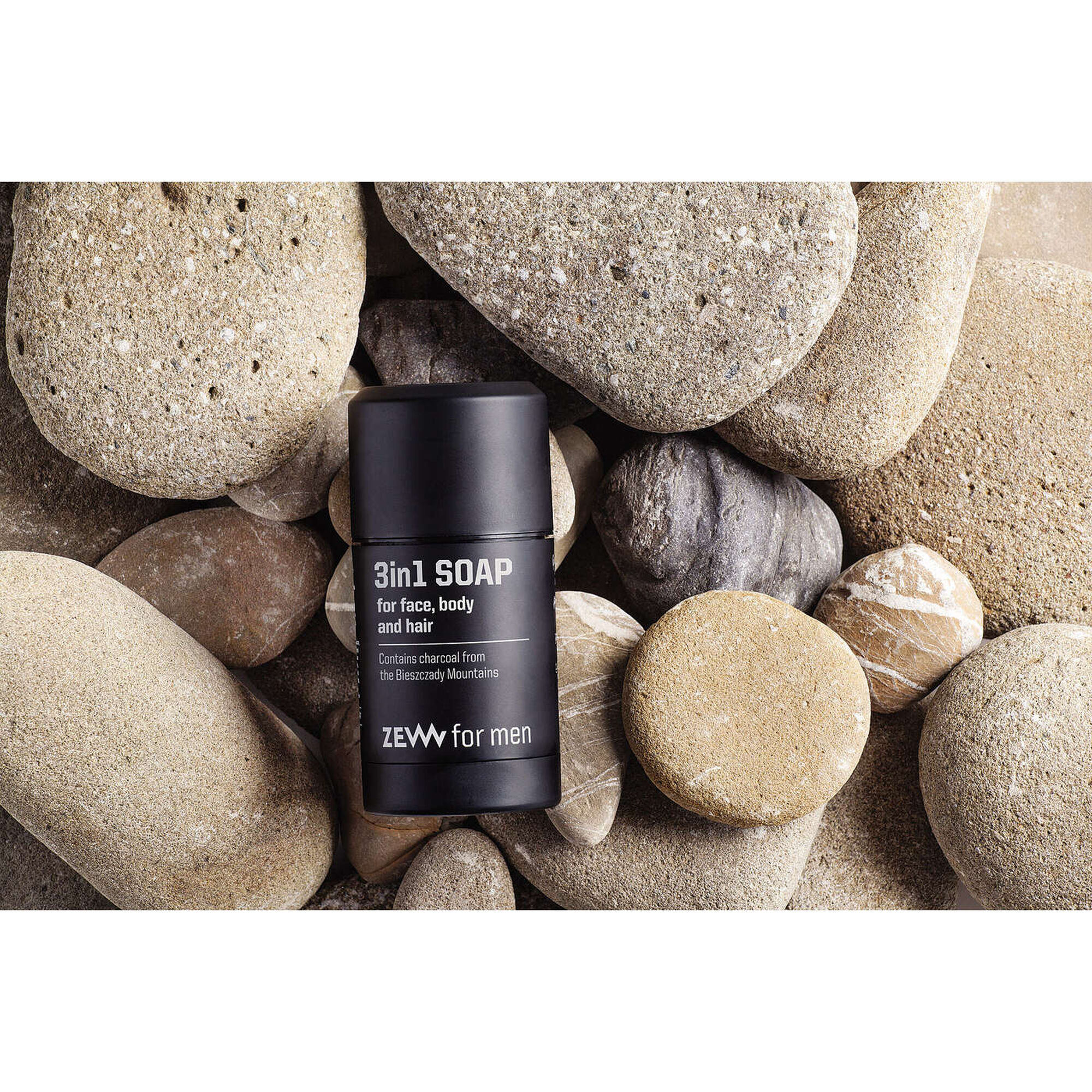 Sabonete Sólido Rosto Corpo Cabelo Men 3 in 1