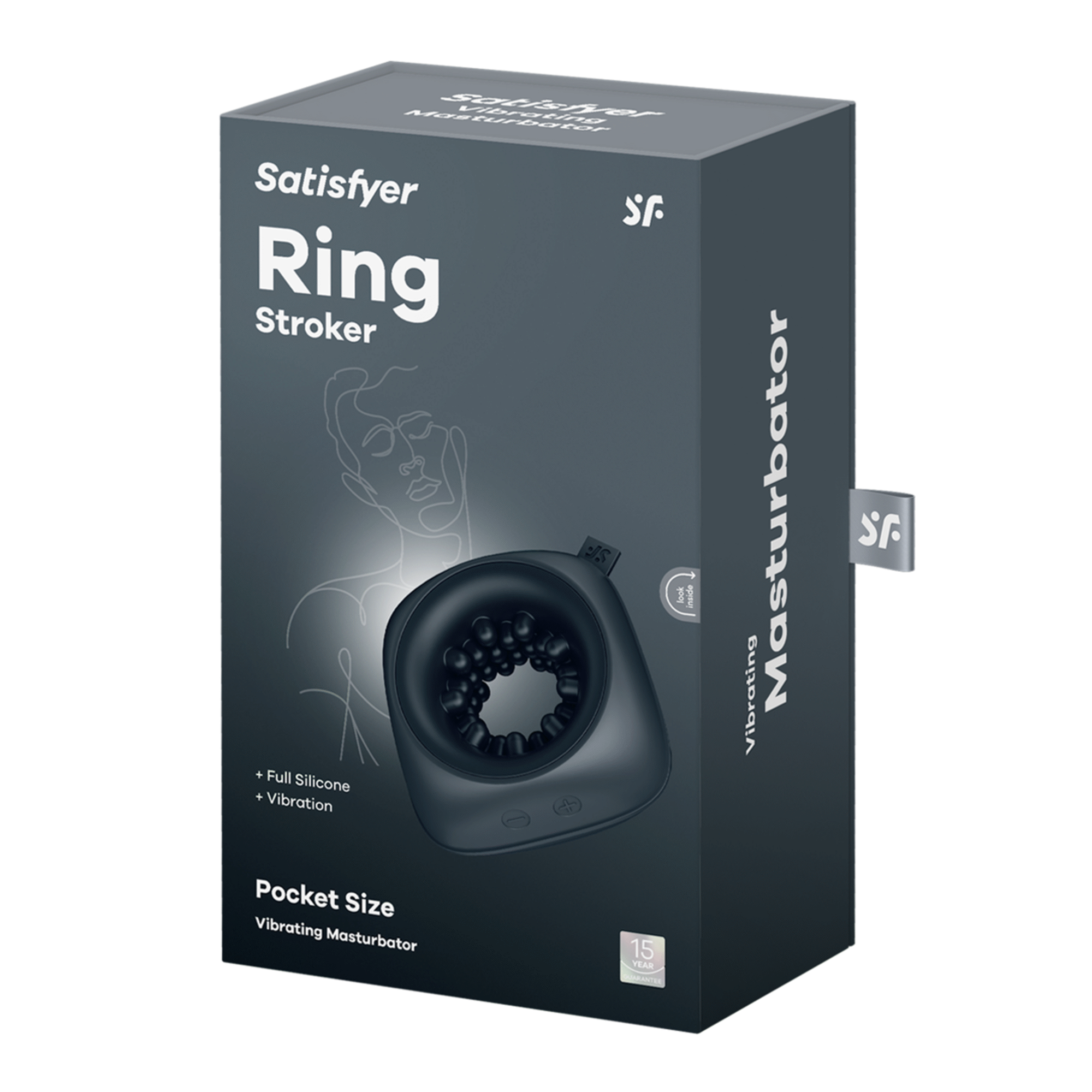 Vibrating Masturbator Ring Stroker