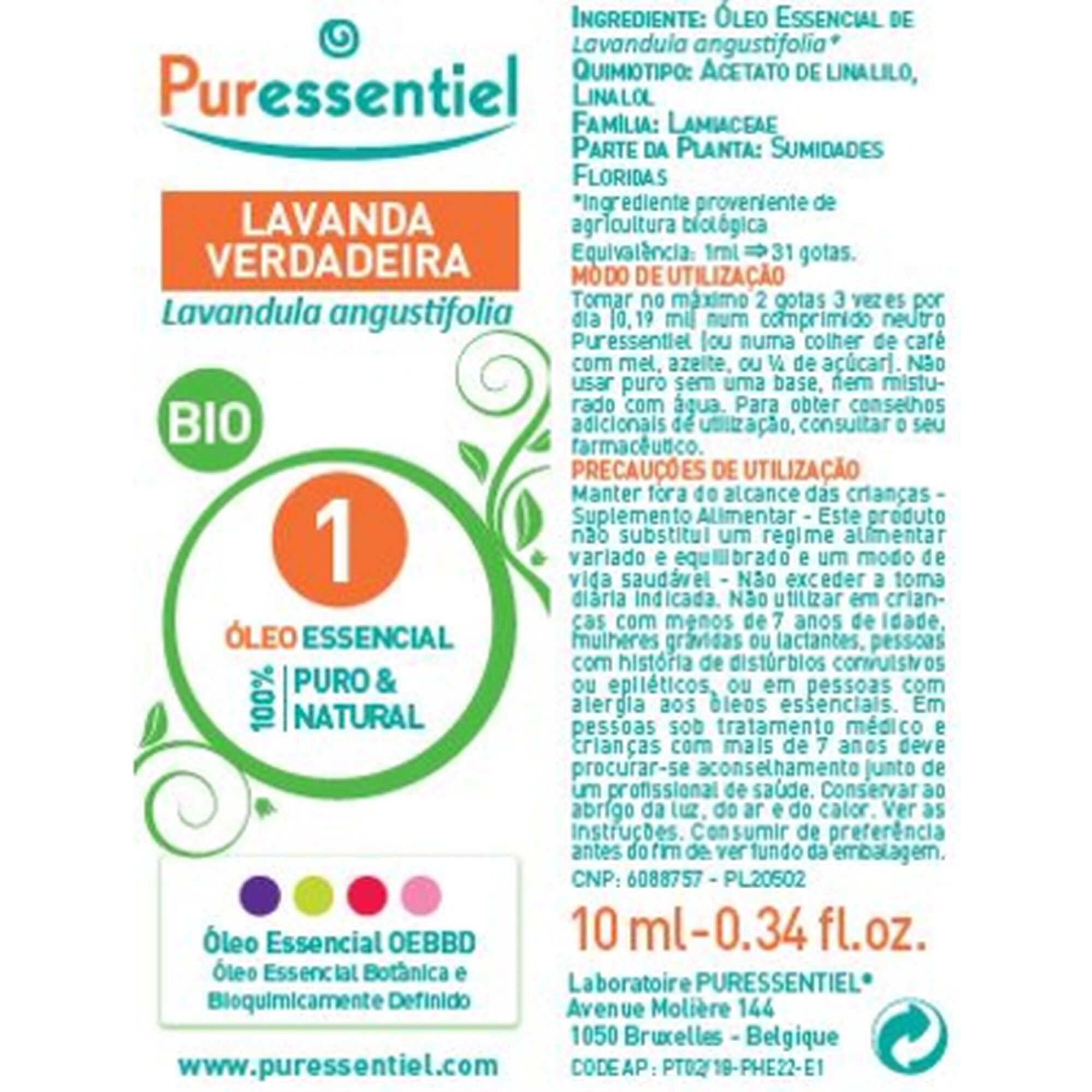Óleo Essencial Lavanda Verdadeira Bio