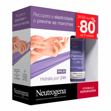 Pack Creme Mãos Visibly Renew -80% 2un Wells