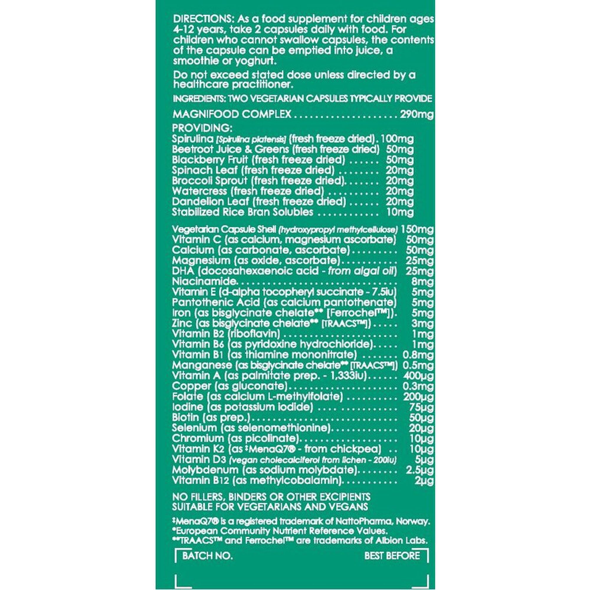 Suplemento Multivitamínico Green Child