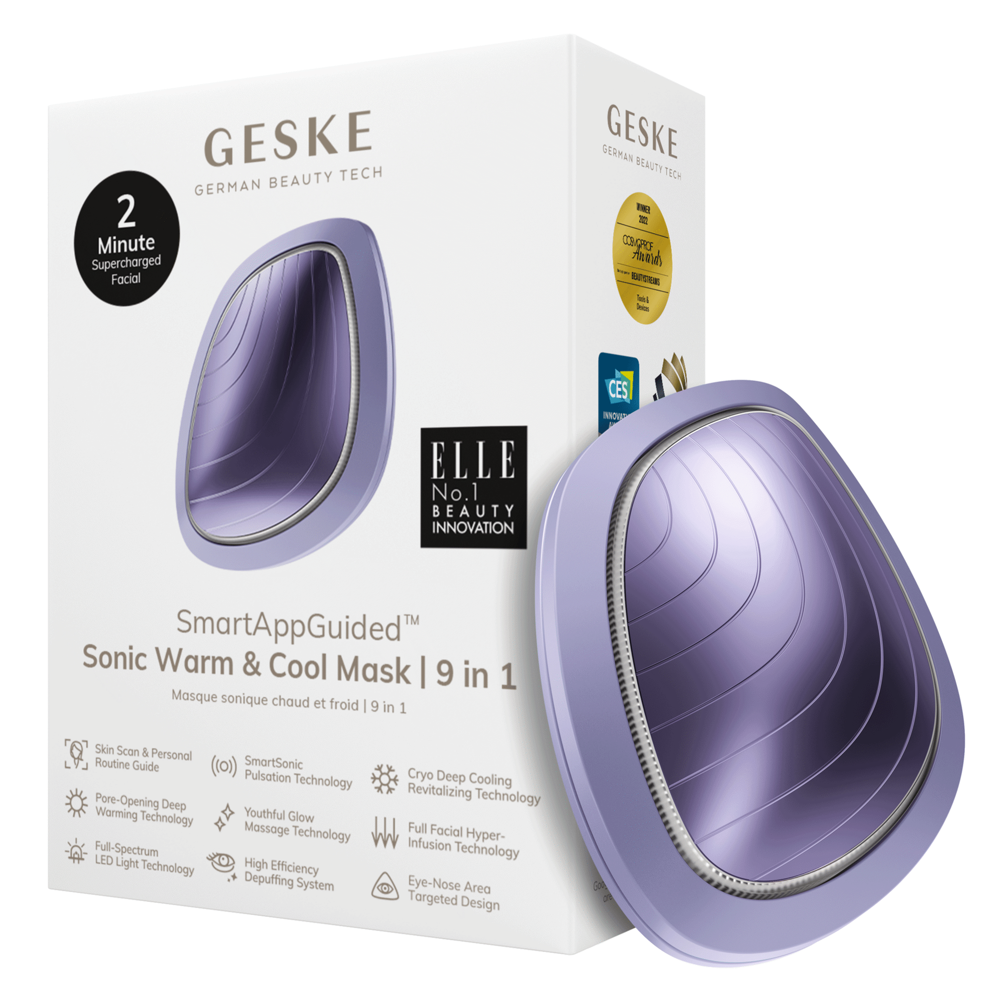 Tratamento de Rosto Warm & Cool 9 em 1 Roxo